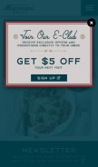 How macaronigrill.com looks like on a mobile device such as an iPhone.