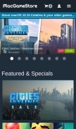 How macgamestore.com looks like on a mobile device such as an iPhone.