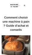 How machine-a-pains.com looks like on a mobile device such as an iPhone.