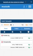 How mackolik.com looks like on a mobile device such as an iPhone.