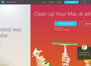 How macshiny.com looks like on a tablet such as an iPad.