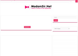 How madamsir.net looks like on a tablet such as an iPad.