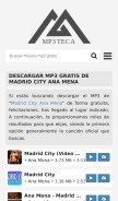 How madrid-city-ana-mena.mp3teca.info looks like on a mobile device such as an iPhone.