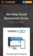 How madwire.com looks like on a mobile device such as an iPhone.