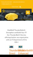 How madwolf.com looks like on a mobile device such as an iPhone.