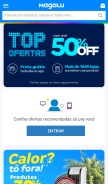 How magalu.com looks like on a mobile device such as an iPhone.
