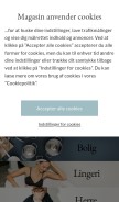 How magasin.dk looks like on a mobile device such as an iPhone.