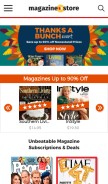 How magazine.store looks like on a mobile device such as an iPhone.