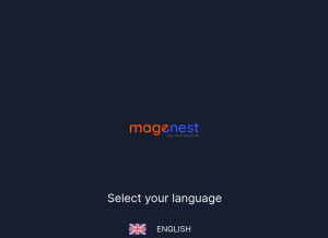 How magenest.com looks like on a tablet such as an iPad.