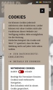 How magenta-mannheim.de looks like on a mobile device such as an iPhone.
