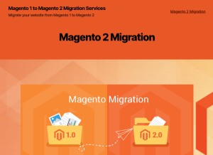 How magentoonetomagentotwo.com looks like on a tablet such as an iPad.