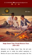 How magic-desert-trips.com looks like on a mobile device such as an iPhone.