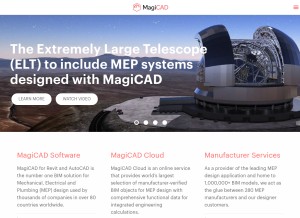 How magicad.com looks like on a tablet such as an iPad.