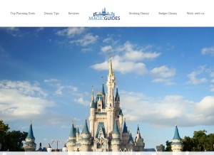 How magicguides.com looks like on a tablet such as an iPad.
