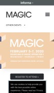 How magiconline.com looks like on a mobile device such as an iPhone.