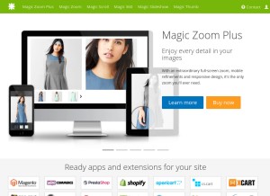 How magictoolbox.com looks like on a tablet such as an iPad.