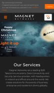 How magnet.ie looks like on a mobile device such as an iPhone.