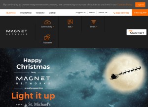 How magnet.ie looks like on a tablet such as an iPad.