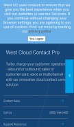 How magneticnorth.com looks like on a mobile device such as an iPhone.
