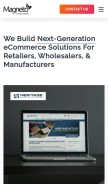 How magnetoitsolutions.com looks like on a mobile device such as an iPhone.