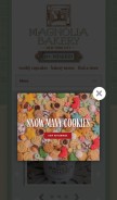 How magnoliabakery.com looks like on a mobile device such as an iPhone.