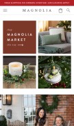 How magnoliamarket.com looks like on a mobile device such as an iPhone.