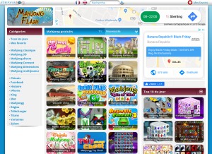 How mahjongflash.net looks like on a tablet such as an iPad.