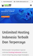 How mahkotaweb.com looks like on a mobile device such as an iPhone.