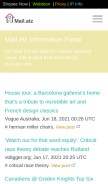 How mail.atz.one looks like on a mobile device such as an iPhone.