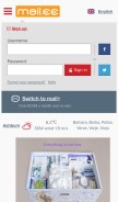 How mail.ee looks like on a mobile device such as an iPhone.