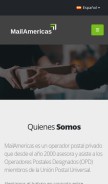 How mailamericas.com looks like on a mobile device such as an iPhone.