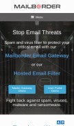 How mailborder.com looks like on a mobile device such as an iPhone.
