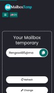 How mailboxtemporary.net looks like on a mobile device such as an iPhone.