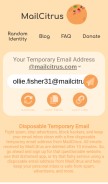 How mailcitrus.com looks like on a mobile device such as an iPhone.