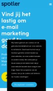 How mailplus.nl looks like on a mobile device such as an iPhone.