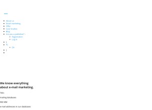 How mailsales.pl looks like on a tablet such as an iPad.