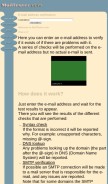 How mailtester.com looks like on a mobile device such as an iPhone.
