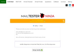 How mailtester.ninja looks like on a tablet such as an iPad.
