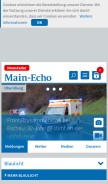 How main-echo.de looks like on a mobile device such as an iPhone.