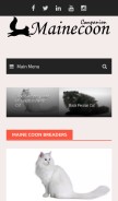 How mainecooncompanion.net looks like on a mobile device such as an iPhone.