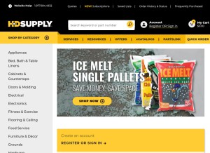 How maintenancewarehouse.com looks like on a tablet such as an iPad.