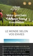 How maisonsduvoyage.com looks like on a mobile device such as an iPhone.