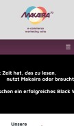How makaira.io looks like on a mobile device such as an iPhone.