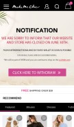 How makemechic.com looks like on a mobile device such as an iPhone.