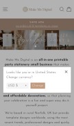 How makemedigital.shop looks like on a mobile device such as an iPhone.