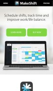 How makeshift.ca looks like on a mobile device such as an iPhone.