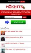 How makhits.net looks like on a mobile device such as an iPhone.