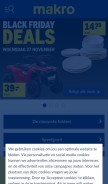 How makro.nl looks like on a mobile device such as an iPhone.