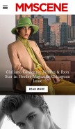How malemodelscene.net looks like on a mobile device such as an iPhone.