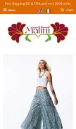 How malinishop.com looks like on a mobile device such as an iPhone.
